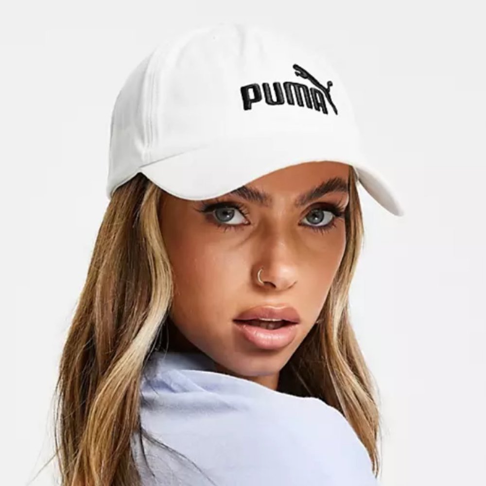 Puma Essentials White Baseball Cap Unisex